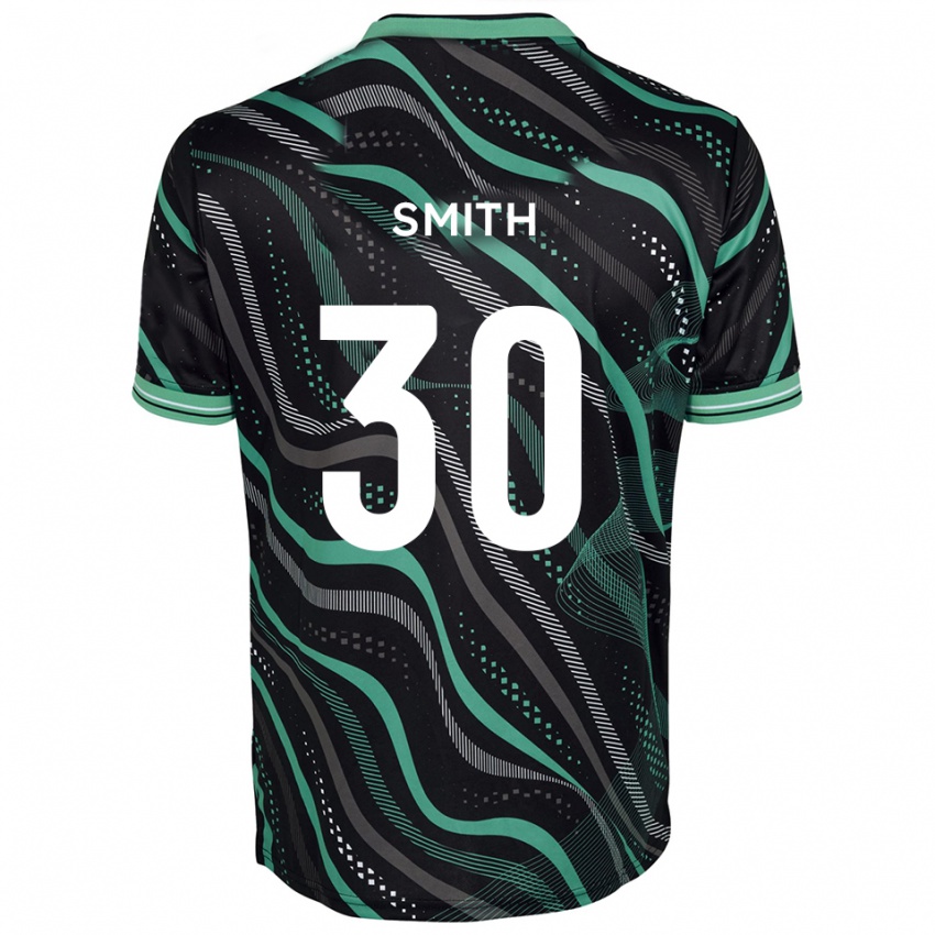 גברים ג'וד סמית' #30 שחור ירוק הרחק ג'רזי 2025/26 חולצה קצרה