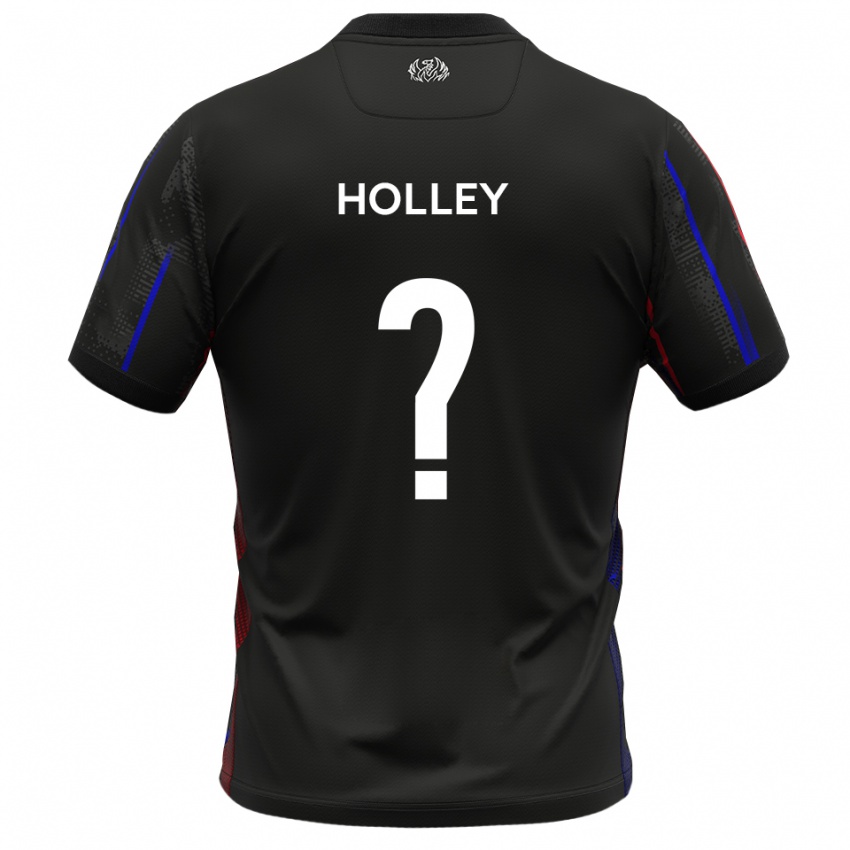 גברים Mark Holley #0 שחור אדום הרחק ג'רזי 2025/26 חולצה קצרה