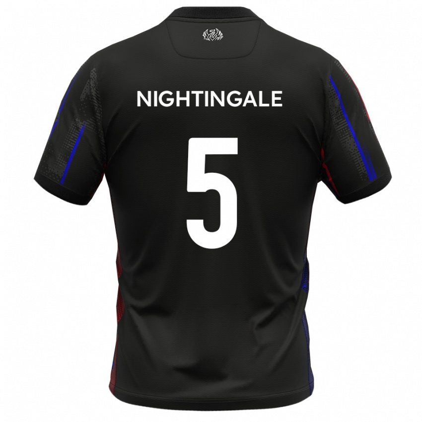 גברים ויל נייטינגייל #5 שחור אדום הרחק ג'רזי 2025/26 חולצה קצרה
