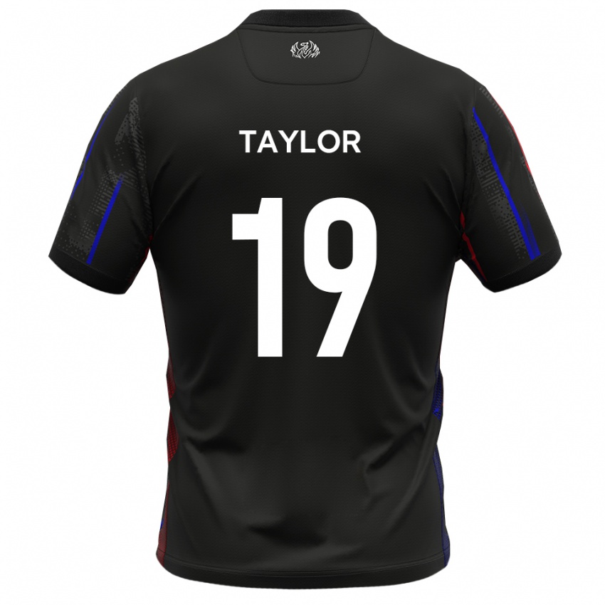 גברים ארצ׳י דניס טיילור #19 שחור אדום הרחק ג'רזי 2025/26 חולצה קצרה