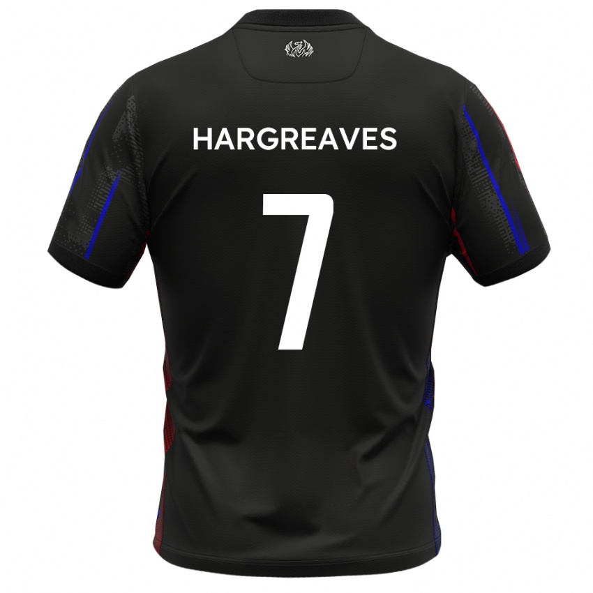 גברים קמרון הרגריבס #7 שחור אדום הרחק ג'רזי 2025/26 חולצה קצרה