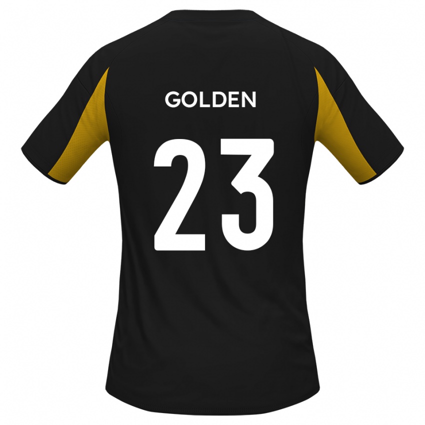 גברים טיילור גולדן #23 שחור צהוב הרחק ג'רזי 2025/26 חולצה קצרה