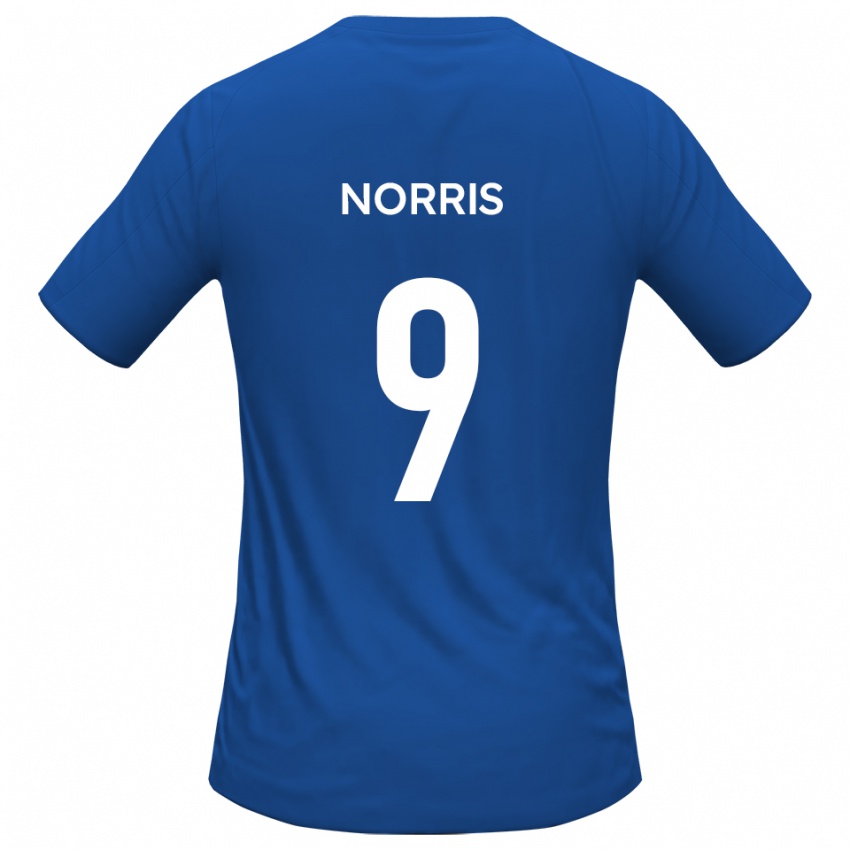 גברים Luke Norris #9 תכלת הרחק ג'רזי 2025/26 חולצה קצרה