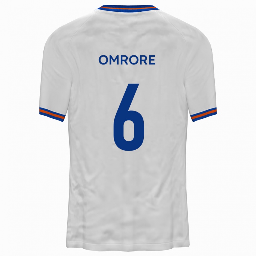 גברים Manny Omrore #6 לבן כחול הרחק ג'רזי 2025/26 חולצה קצרה