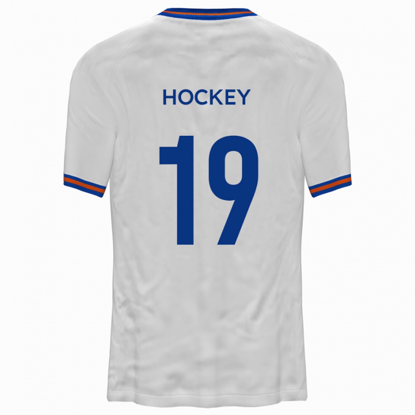 גברים פרדי ג׳יימס הוקי #19 לבן כחול הרחק ג'רזי 2025/26 חולצה קצרה