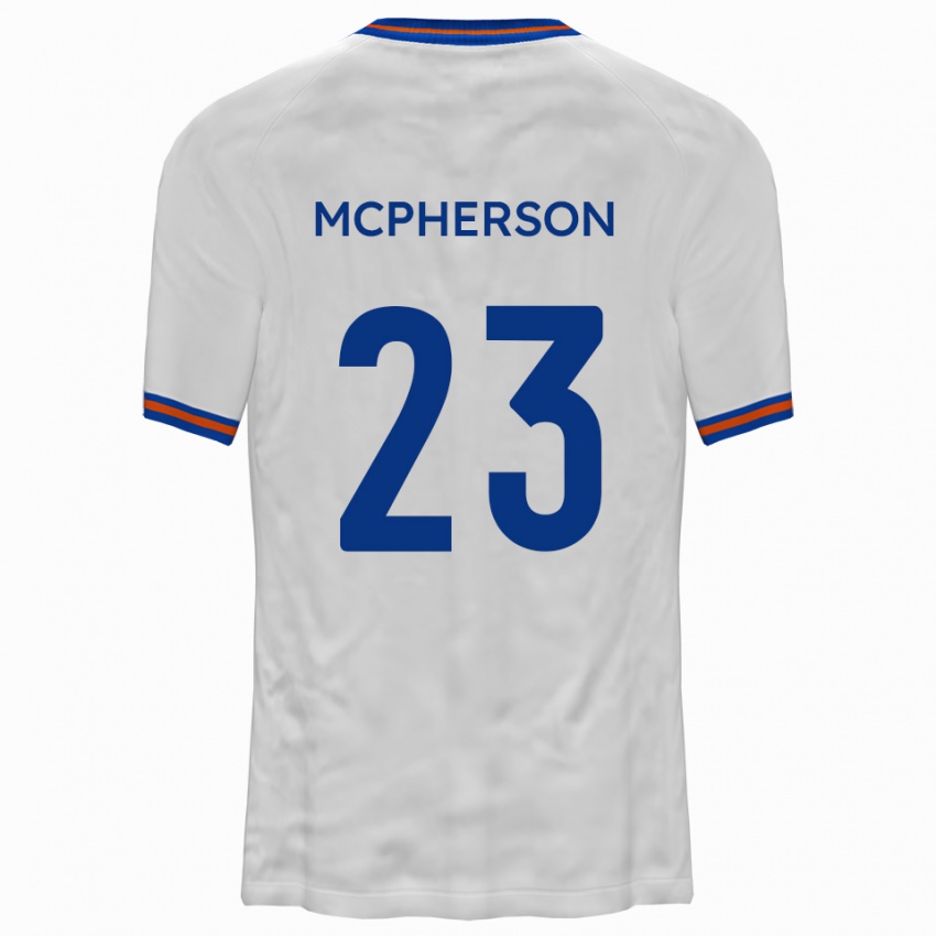 גברים Cameron Mcpherson #23 לבן כחול הרחק ג'רזי 2025/26 חולצה קצרה