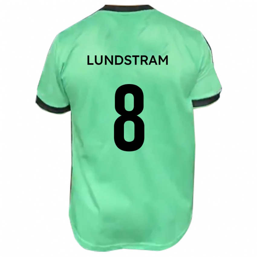 גברים ג'וש לנדסטרם #8 טורקיז שחור הרחק ג'רזי 2025/26 חולצה קצרה
