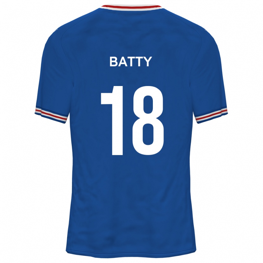 גברים דניאל באטי #18 כחול דודג'ר הרחק ג'רזי 2025/26 חולצה קצרה