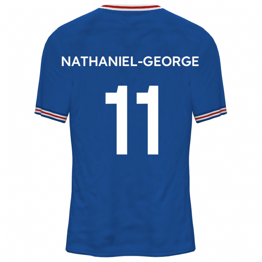 גברים אשלי נת׳ניאל-ג'ורג' #11 כחול דודג'ר הרחק ג'רזי 2025/26 חולצה קצרה