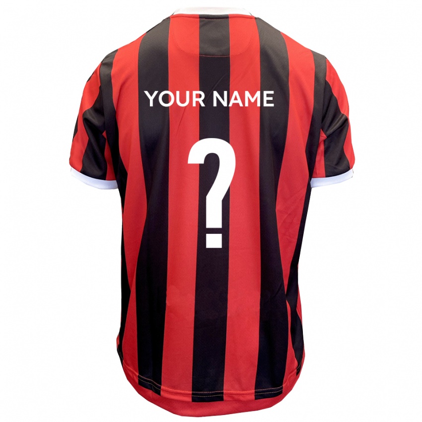 גברים השם שלך #0 אדום שחור הרחק ג'רזי 2025/26 חולצה קצרה