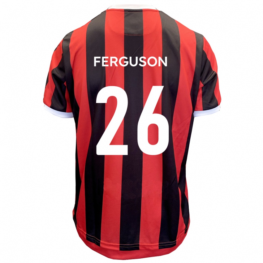 גברים קייל פרגוסון #26 אדום שחור הרחק ג'רזי 2025/26 חולצה קצרה