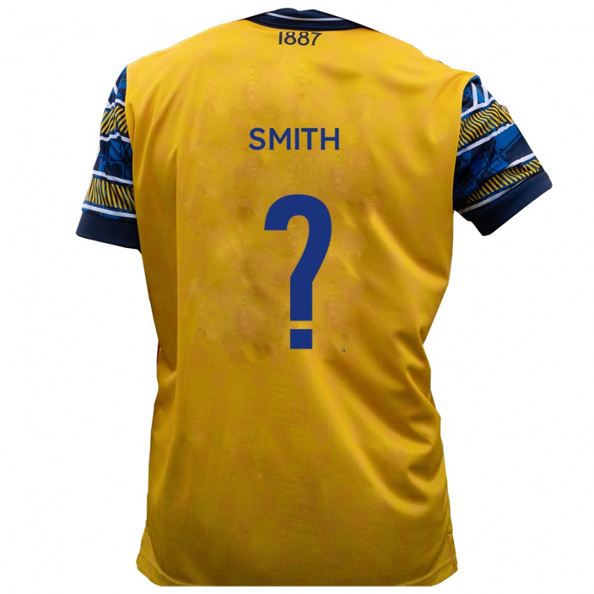 גברים Jayden Smith #0 צהוב שחור הרחק ג'רזי 2025/26 חולצה קצרה