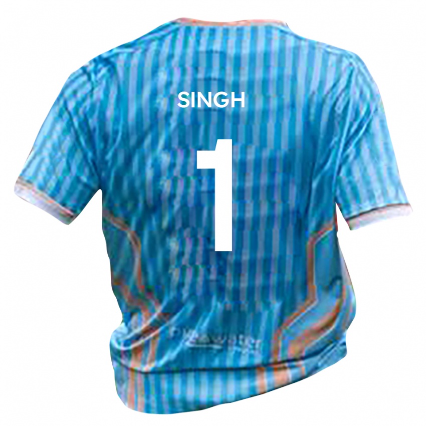 גברים Jas Singh #1 שחור זהב הרחק ג'רזי 2025/26 חולצה קצרה