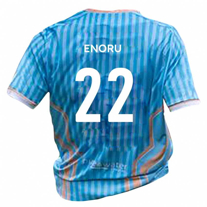 גברים Beck-Ray Enoru #22 שחור זהב הרחק ג'רזי 2025/26 חולצה קצרה