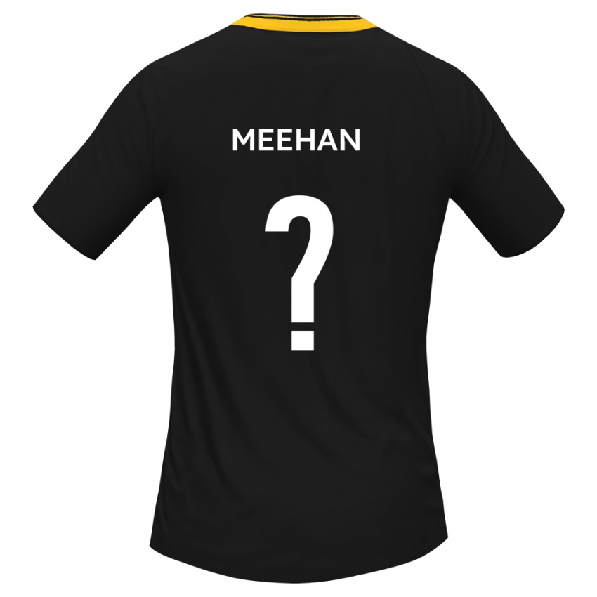 גברים Ella Meehan #0 שחור צהוב הרחק ג'רזי 2025/26 חולצה קצרה