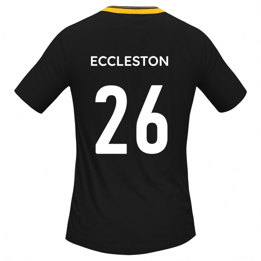 גברים ג׳וליאן ג׳וניור אלכסנדר אקלסטון #26 שחור צהוב הרחק ג'רזי 2025/26 חולצה קצרה