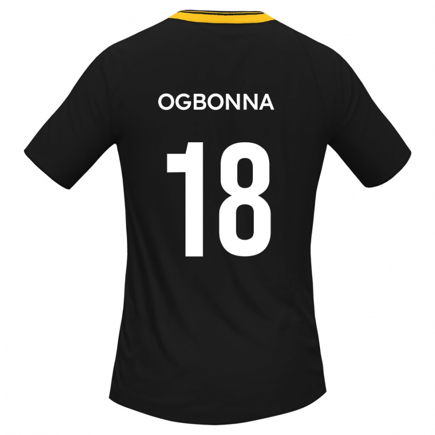 גברים דייוויד אוגבונה #18 שחור צהוב הרחק ג'רזי 2025/26 חולצה קצרה