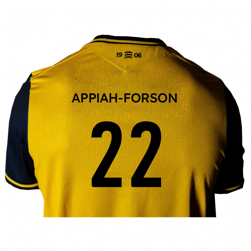 גברים קינן פורסון #22 צהוב שחור הרחק ג'רזי 2025/26 חולצה קצרה