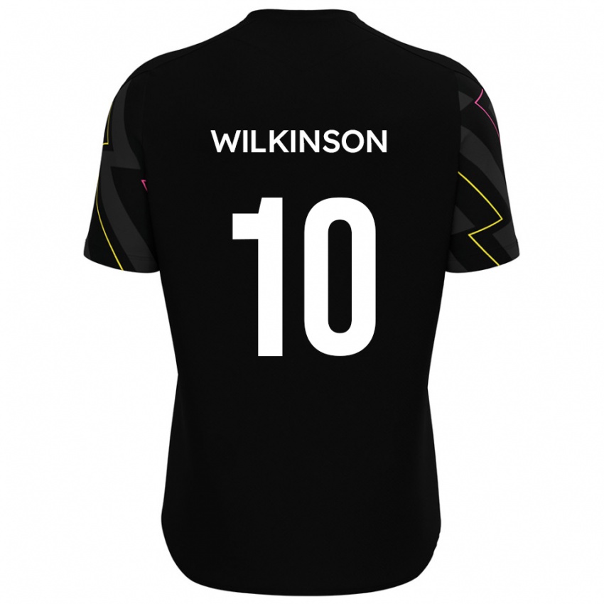 גברים קונור וילקינסון #10 שחור אפור הרחק ג'רזי 2025/26 חולצה קצרה