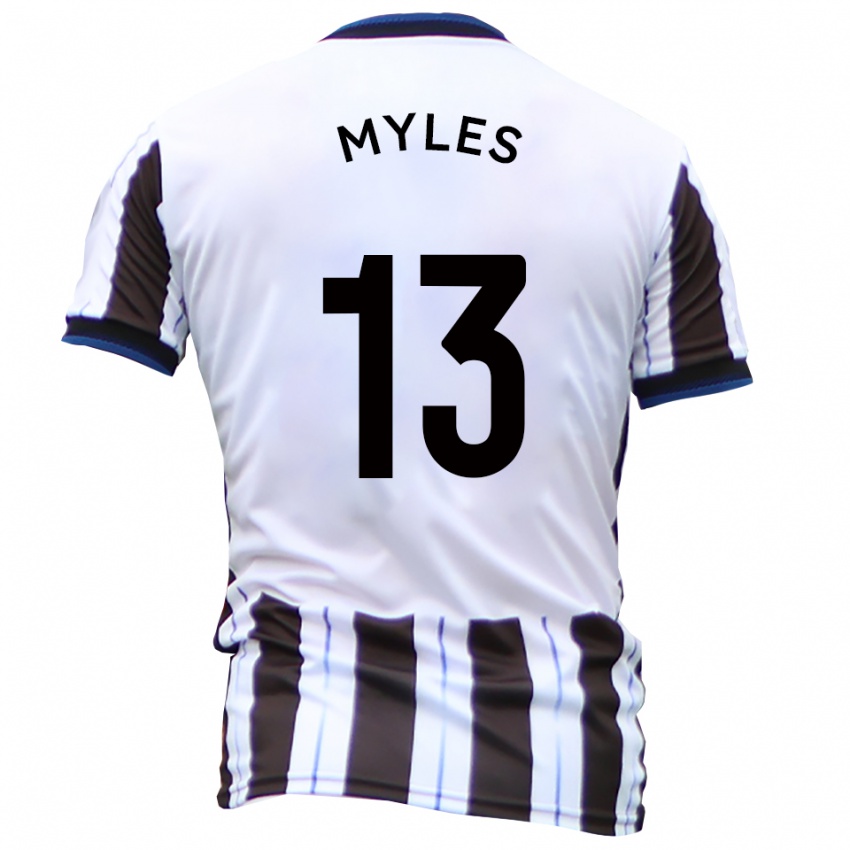 גברים טום מיילס #13 לבן שחור הרחק ג'רזי 2025/26 חולצה קצרה