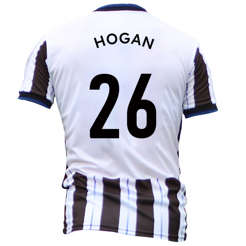 גברים ליאם הוגאן #26 לבן שחור הרחק ג'רזי 2025/26 חולצה קצרה
