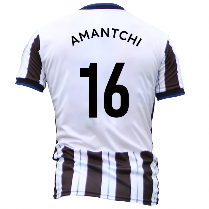 גברים Levi Amantchi #16 לבן שחור הרחק ג'רזי 2025/26 חולצה קצרה