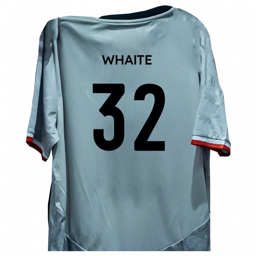 גברים Billy Whaite #32 לבן שחור הרחק ג'רזי 2025/26 חולצה קצרה