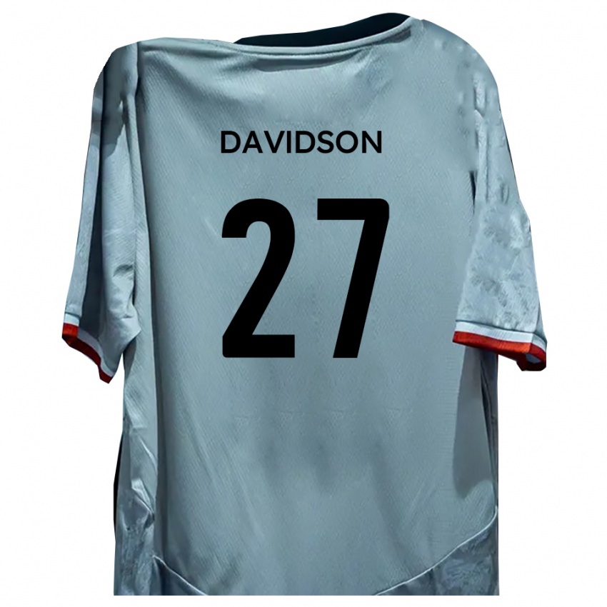 גברים Mani Davidson #27 לבן שחור הרחק ג'רזי 2025/26 חולצה קצרה