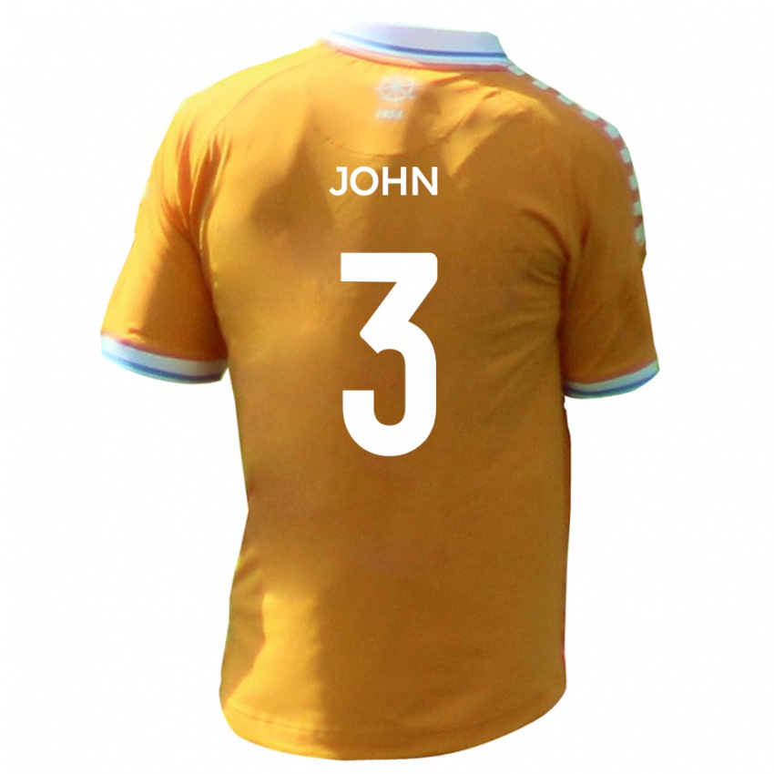 גברים קמרון ג'ון #3 צהוב כחול הרחק ג'רזי 2025/26 חולצה קצרה