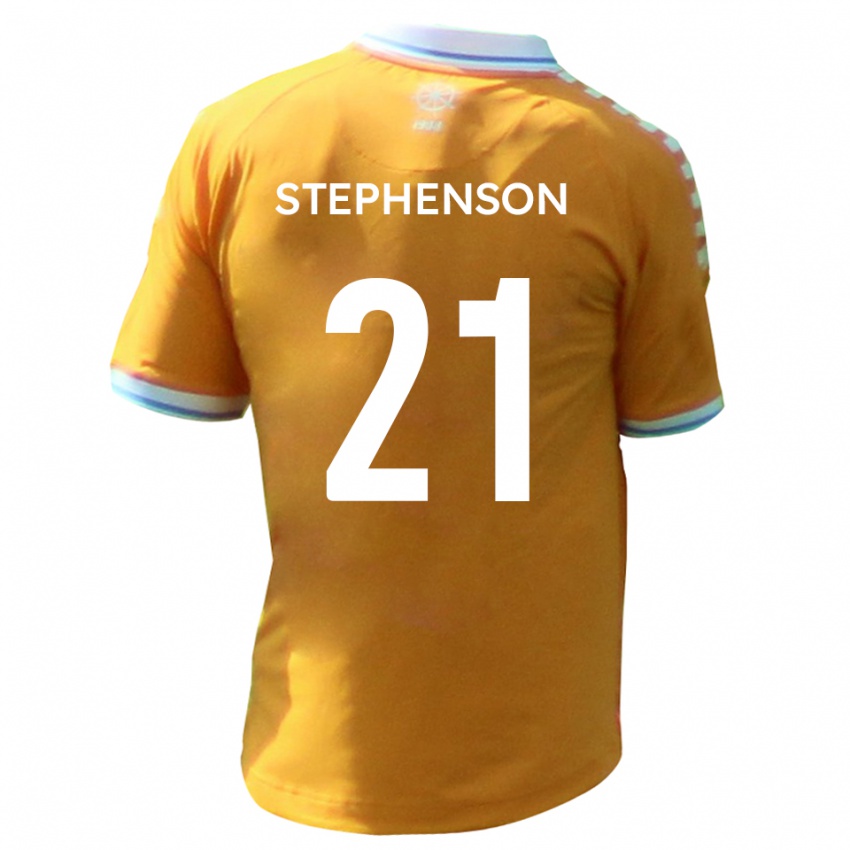 גברים Louis Stephenson #21 צהוב כחול הרחק ג'רזי 2025/26 חולצה קצרה