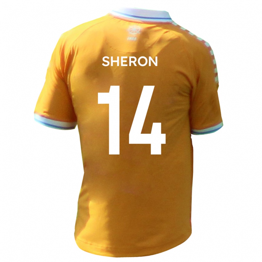 גברים ניית׳ן שרון #14 צהוב כחול הרחק ג'רזי 2025/26 חולצה קצרה