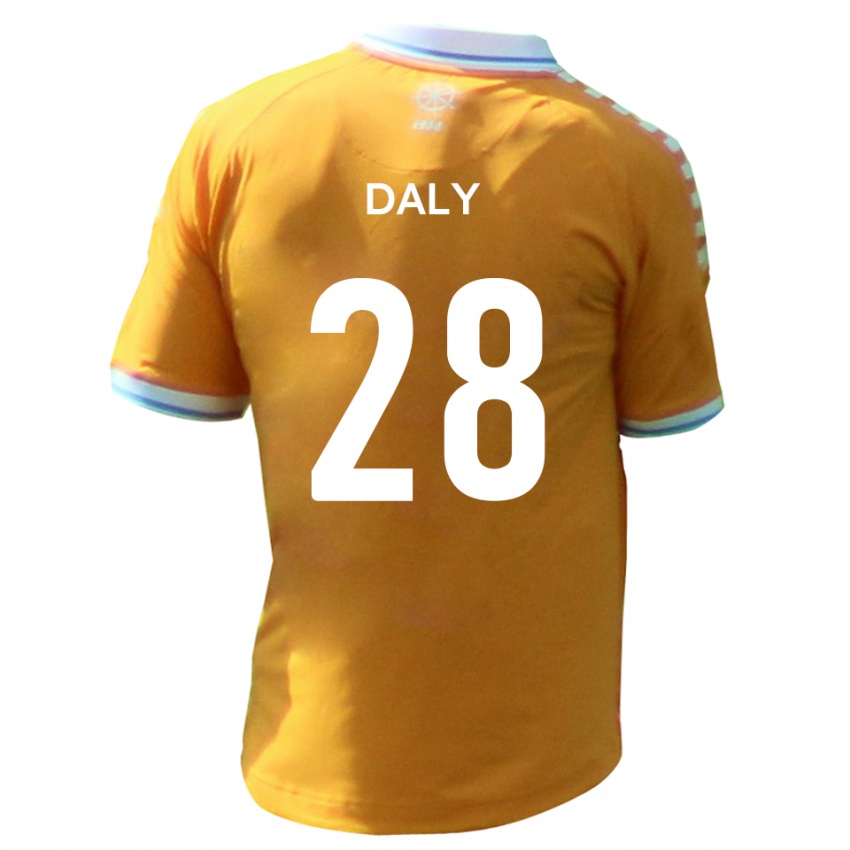 גברים מאטי דיילי #28 צהוב כחול הרחק ג'רזי 2025/26 חולצה קצרה