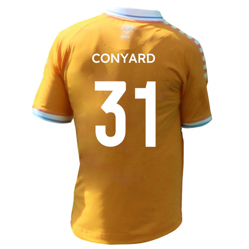 גברים Harry Conyard #31 צהוב כחול הרחק ג'רזי 2025/26 חולצה קצרה