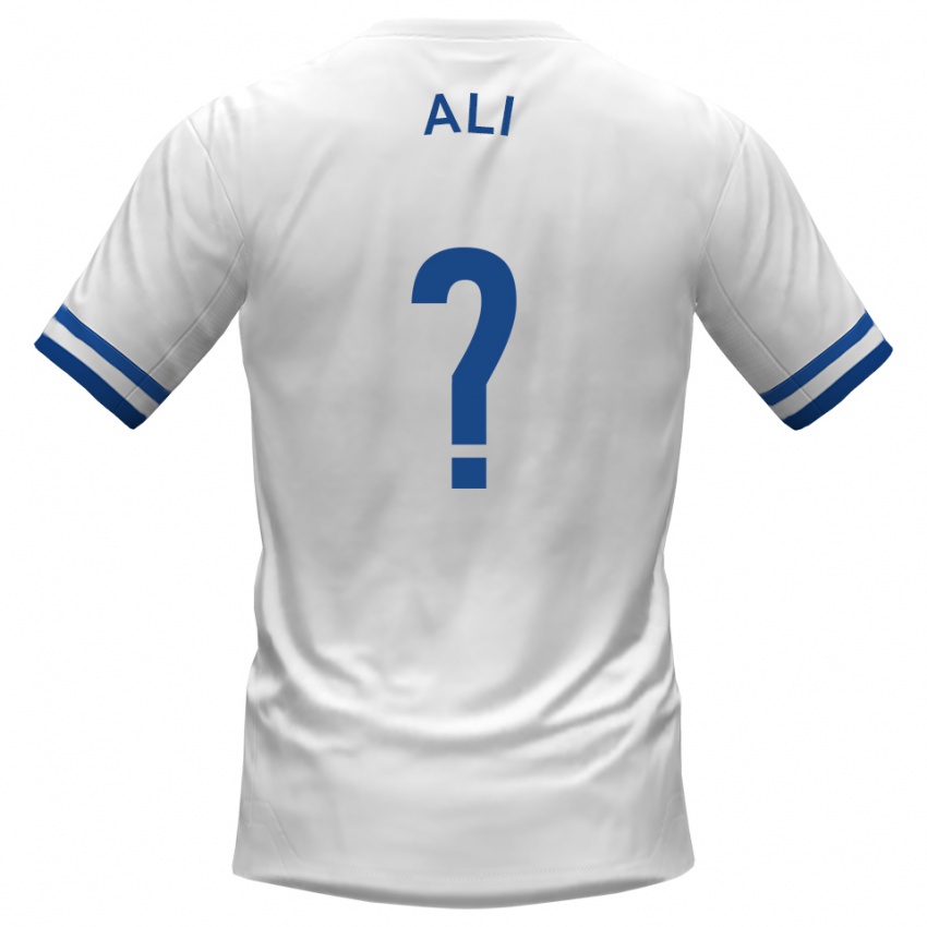 גברים Kameron Ali #0 לבן כחול הרחק ג'רזי 2025/26 חולצה קצרה