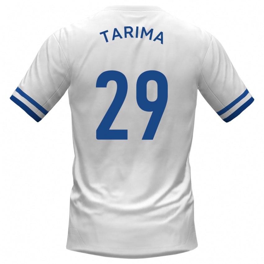 גברים שון טארימה #29 לבן כחול הרחק ג'רזי 2025/26 חולצה קצרה