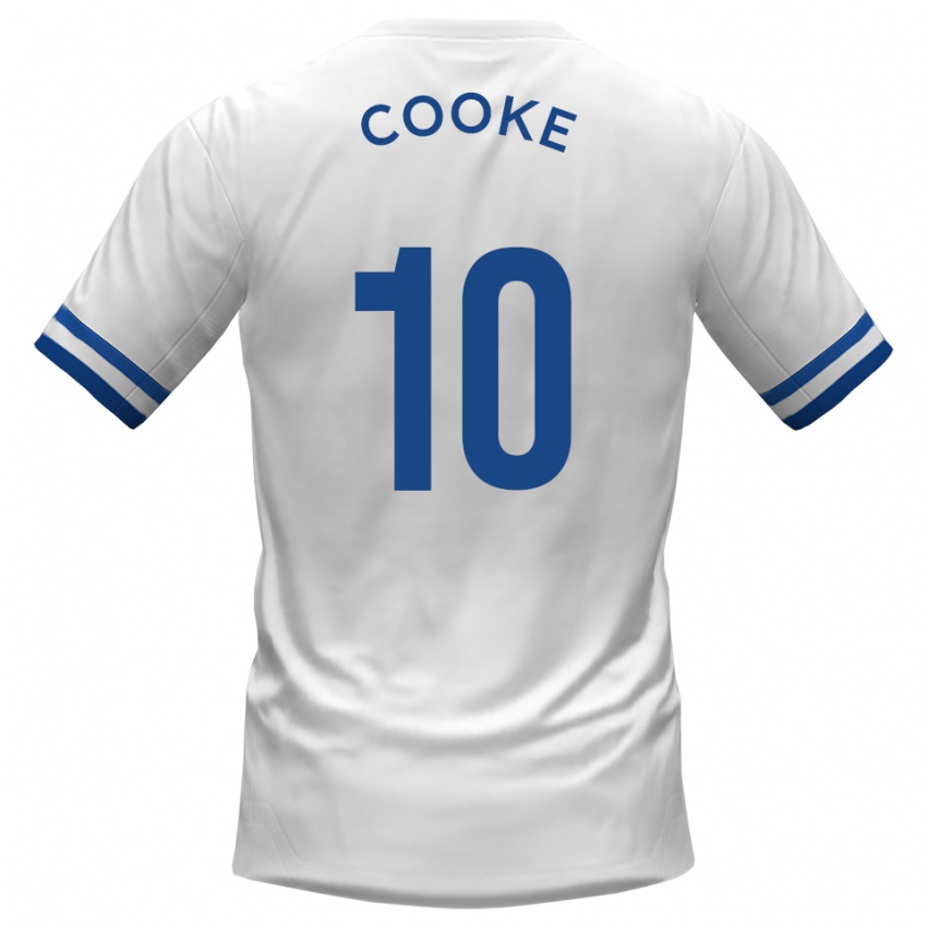 גברים Jamie Cooke #10 לבן כחול הרחק ג'רזי 2025/26 חולצה קצרה