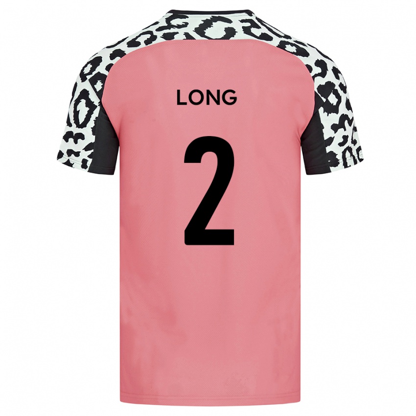 גברים Sean Long #2 ורוד שחור הרחק ג'רזי 2025/26 חולצה קצרה