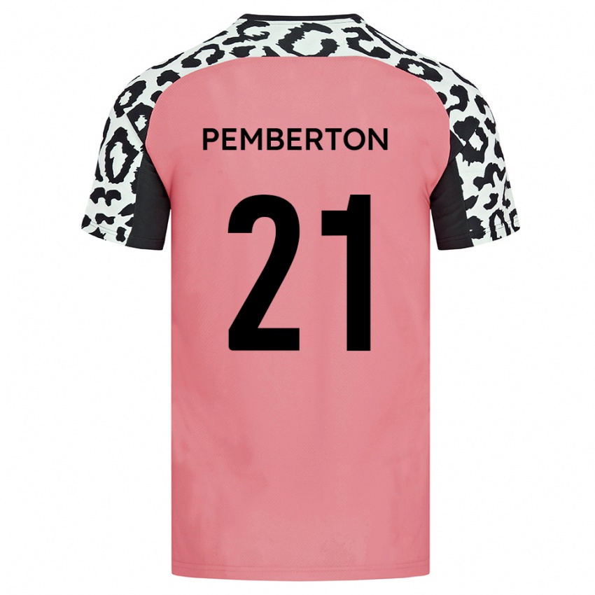 גברים טרה פמברטון #21 ורוד שחור הרחק ג'רזי 2025/26 חולצה קצרה
