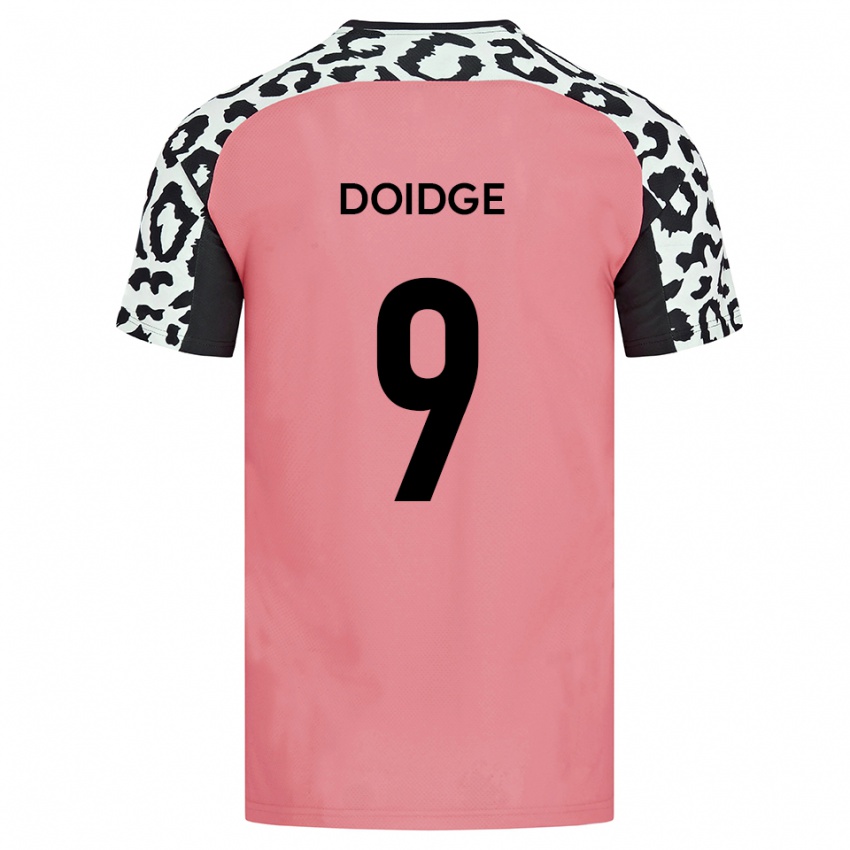 גברים כריסטיאן דוידג' #9 ורוד שחור הרחק ג'רזי 2025/26 חולצה קצרה