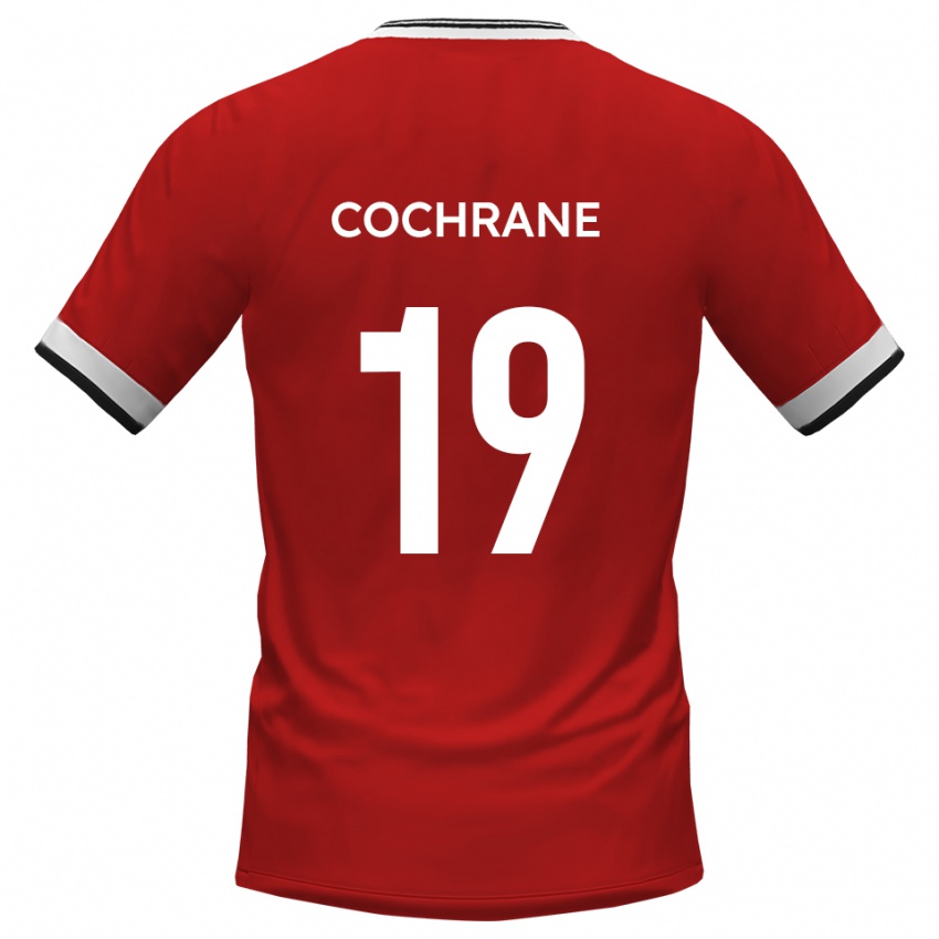 גברים אוון קוקרן #19 לבן שחור הרחק ג'רזי 2025/26 חולצה קצרה