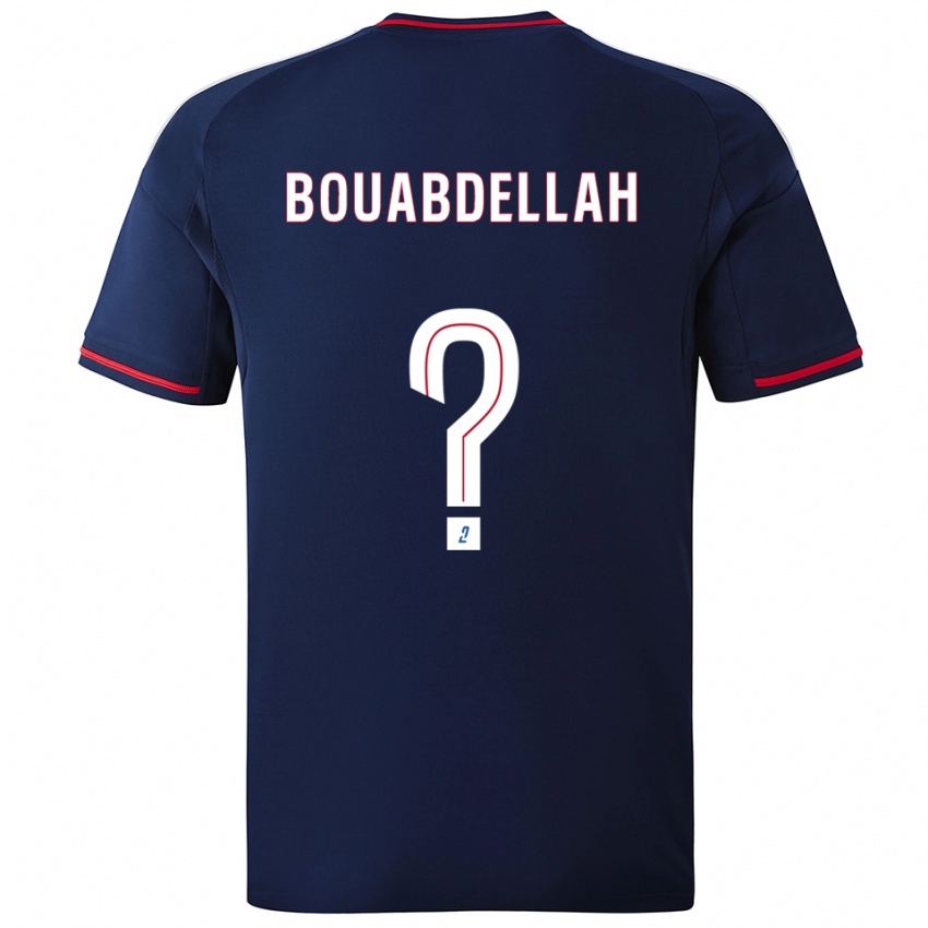 גברים Jalis Bouabdellah #0 כחול נייבי אדום הרחק ג'רזי 2025/26 חולצה קצרה