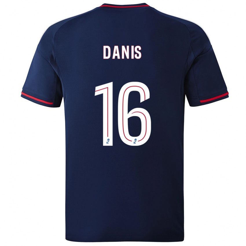 גברים Adrien Danis #16 כחול נייבי אדום הרחק ג'רזי 2025/26 חולצה קצרה