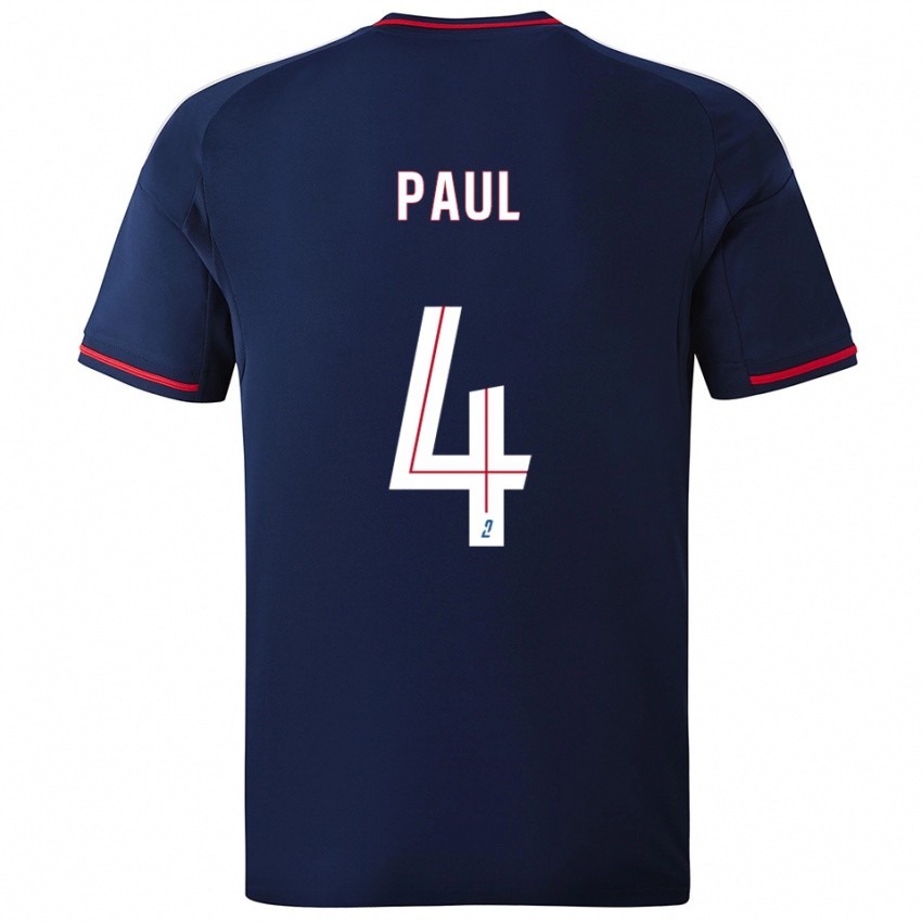 גברים פול אדגר #4 כחול נייבי אדום הרחק ג'רזי 2025/26 חולצה קצרה