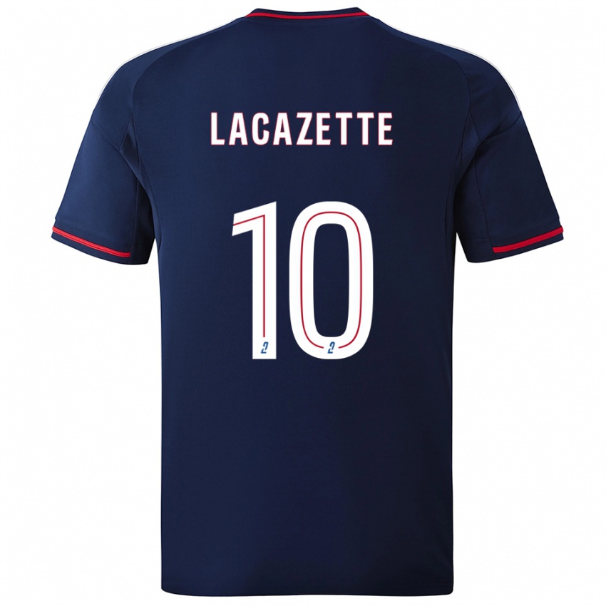 גברים אלכסנדר לקאזט #10 כחול נייבי אדום הרחק ג'רזי 2025/26 חולצה קצרה