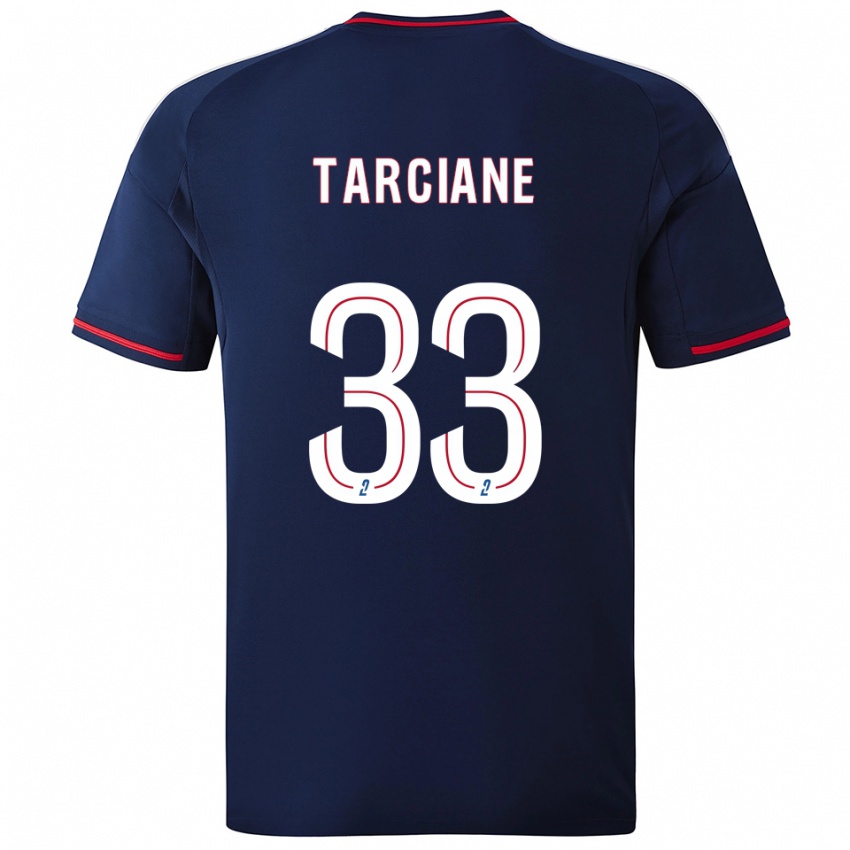 גברים טארסיאן #33 כחול נייבי אדום הרחק ג'רזי 2025/26 חולצה קצרה