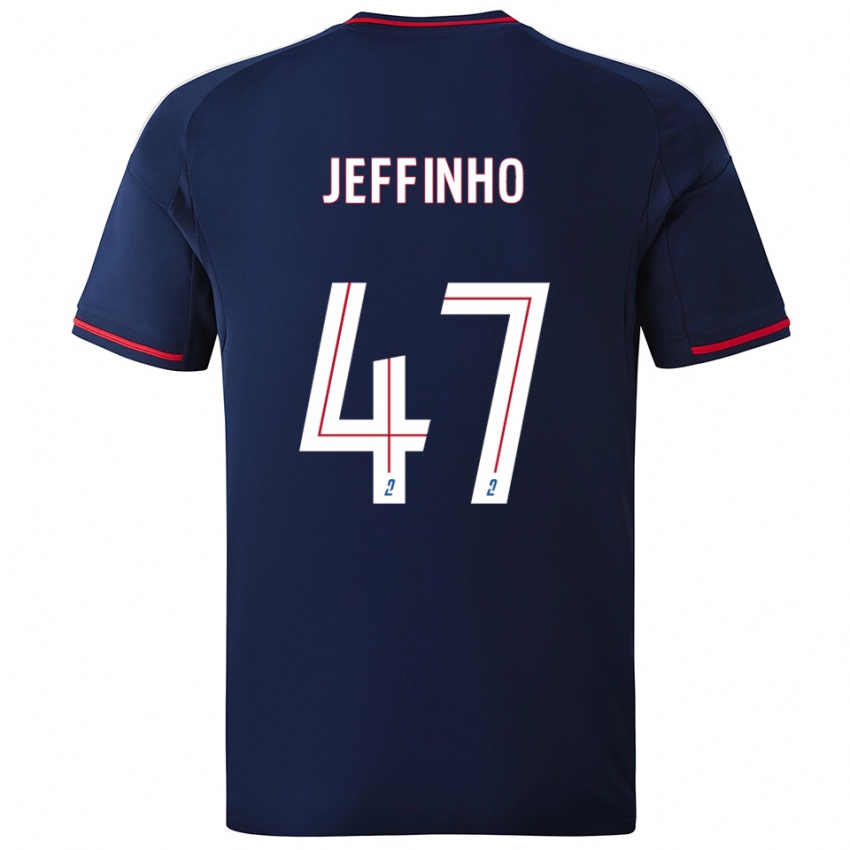 גברים ג'פיניו #47 כחול נייבי אדום הרחק ג'רזי 2025/26 חולצה קצרה