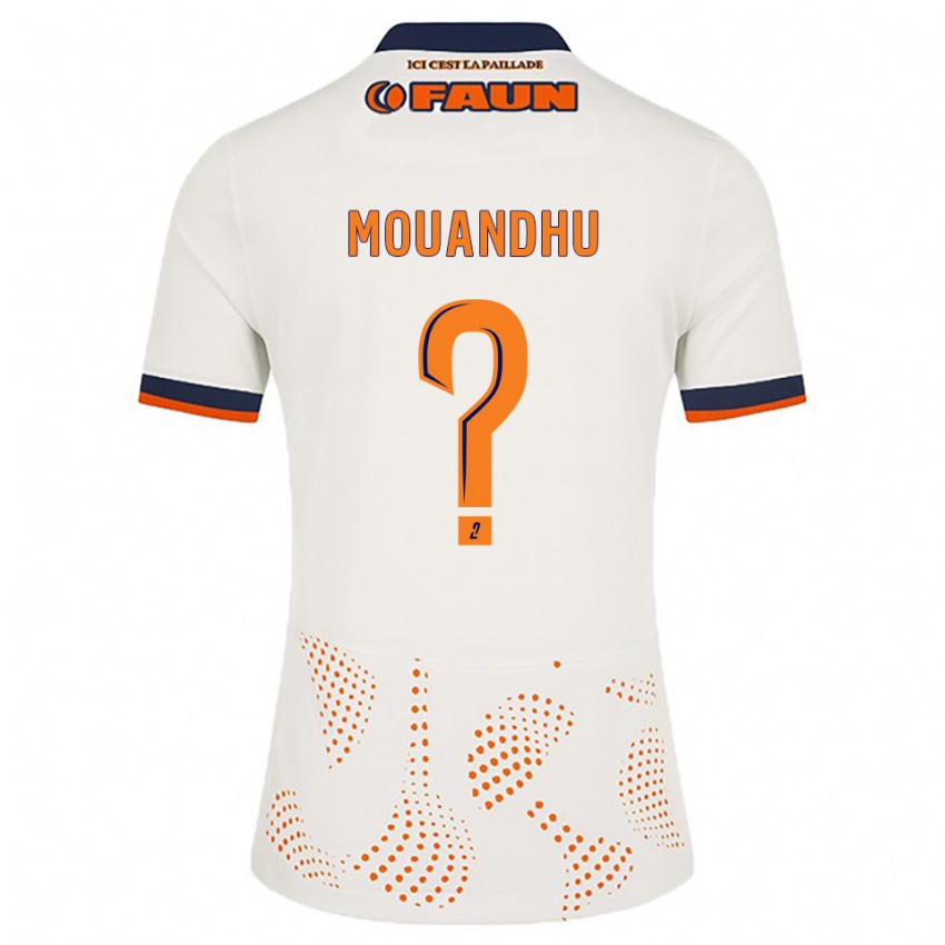 גברים Ali Mouandhu #0 לבן כתום הרחק ג'רזי 2025/26 חולצה קצרה