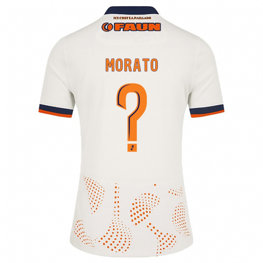 גברים Pablo Morato #0 לבן כתום הרחק ג'רזי 2025/26 חולצה קצרה