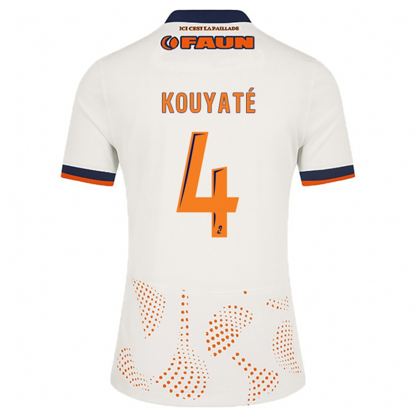 גברים Kiki Kouyaté #4 לבן כתום הרחק ג'רזי 2025/26 חולצה קצרה