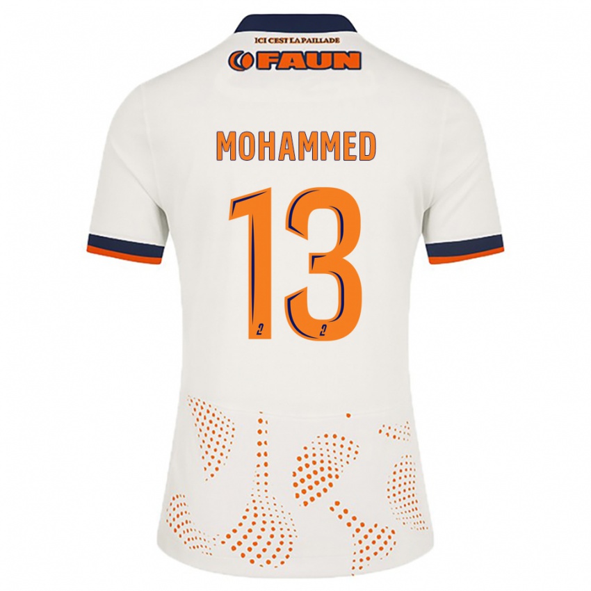 גברים Teymour Mohammed #13 לבן כתום הרחק ג'רזי 2025/26 חולצה קצרה